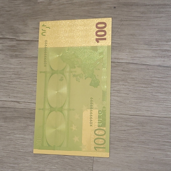 Gold plated 100 euro - Picture 4 of 5